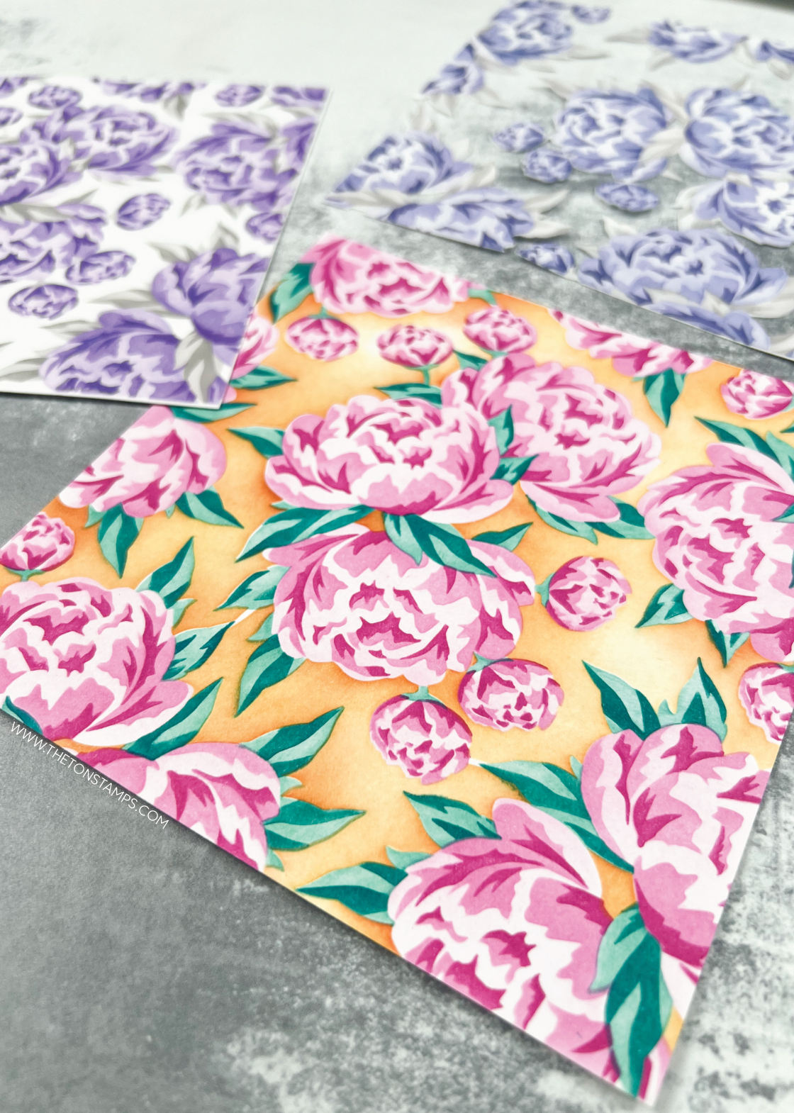 Palatial Peonies Layering Stencils