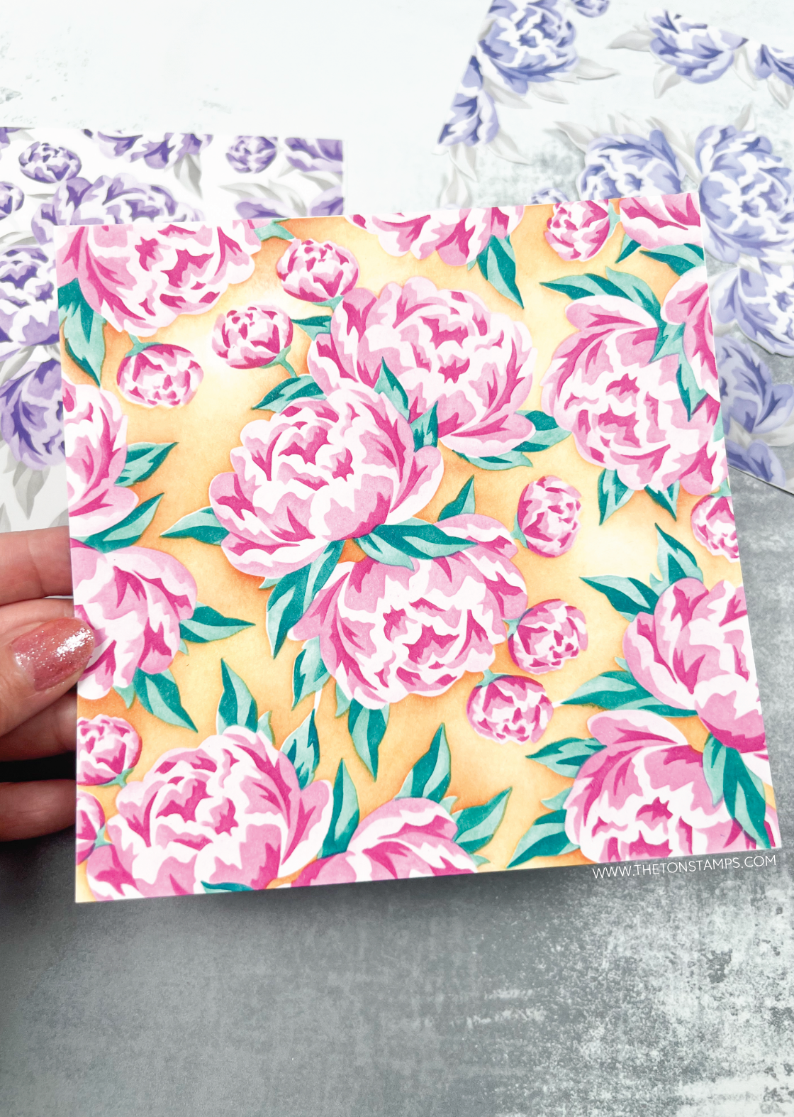 Palatial Peonies Layering Stencils