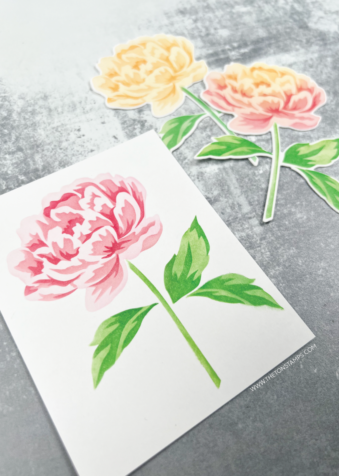 Peony Stem Layering Stencils