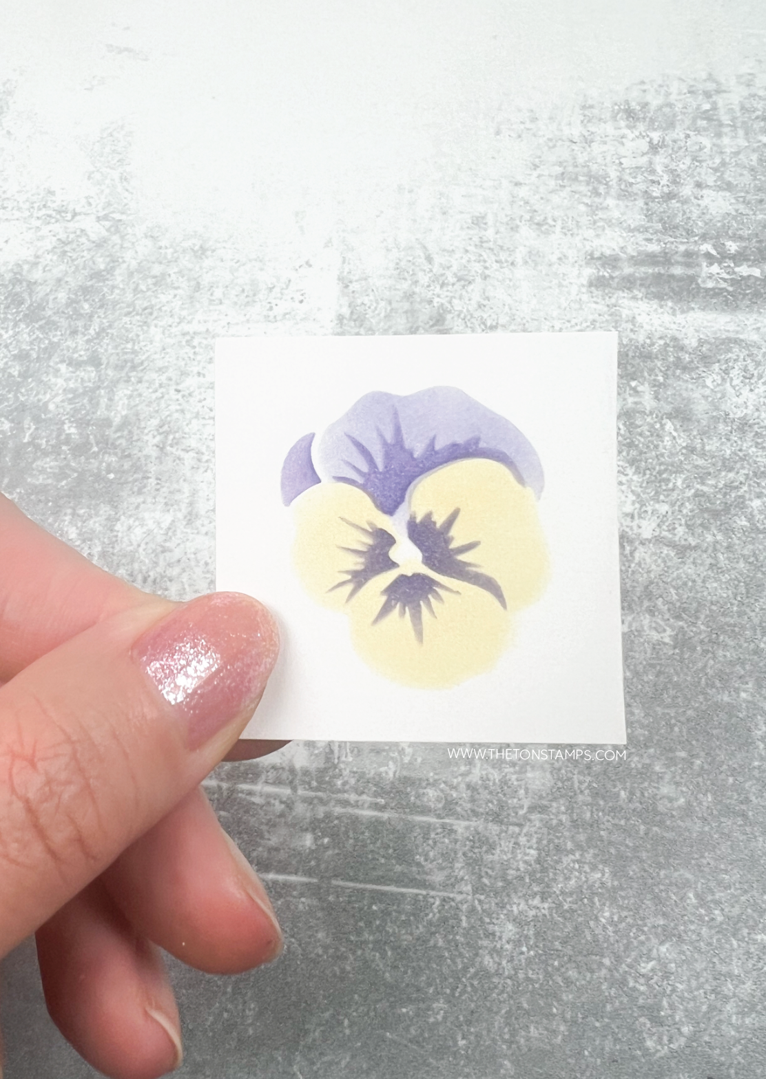 Happy Pansy Mini Stencils