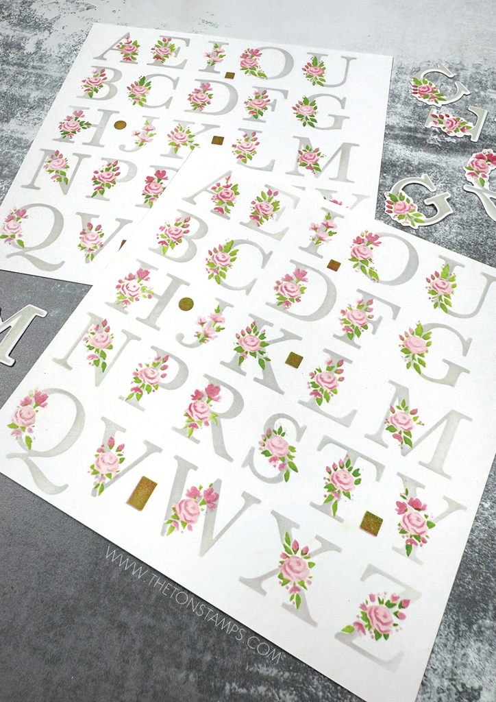 Floral Alpha Stencils