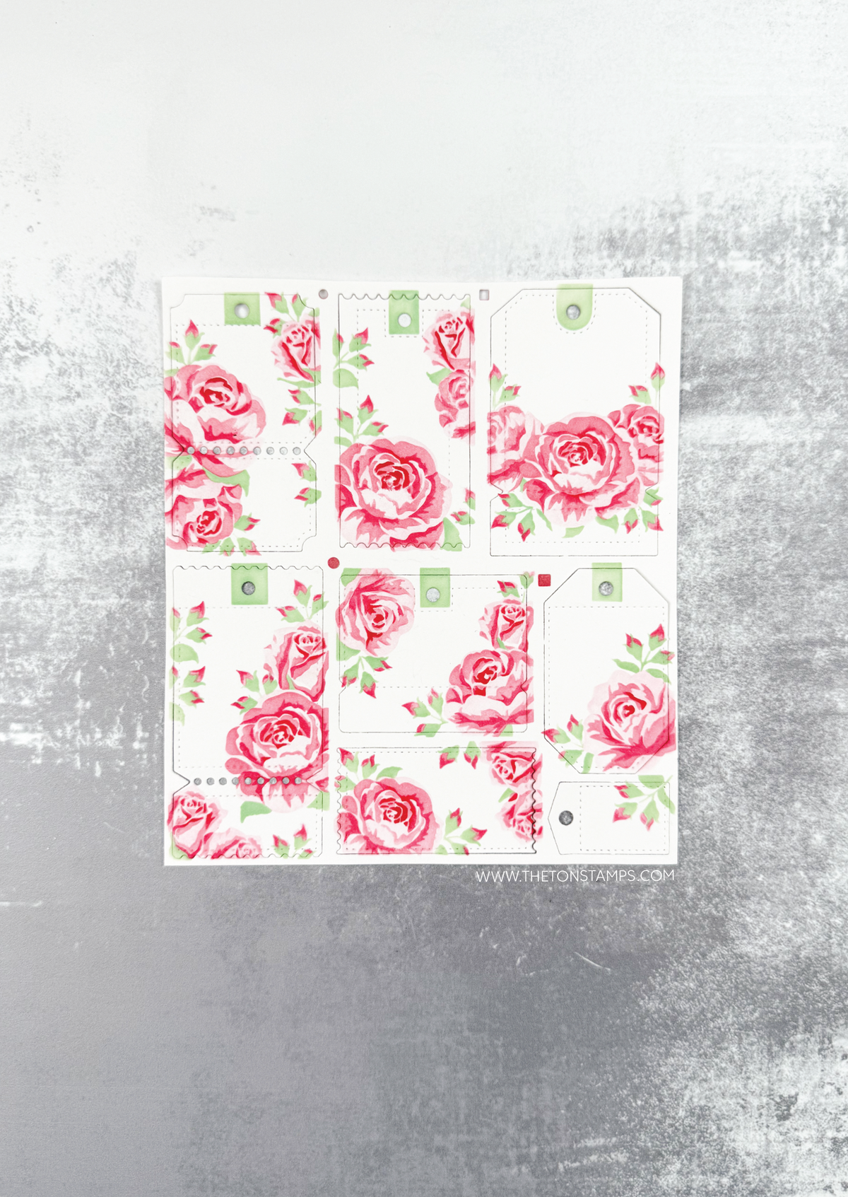 Rose Tags Stencils