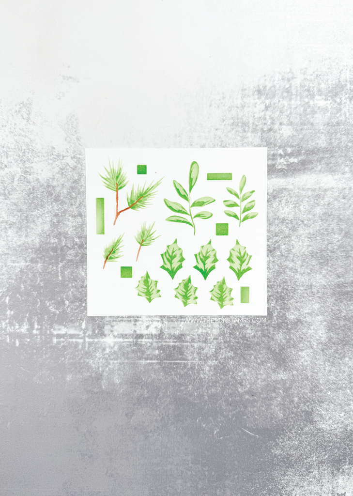 Winter Foliage Layering Stencils