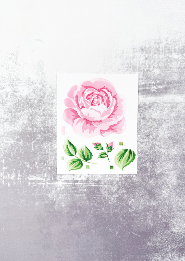 Large Florals: Rose Layering Stencils