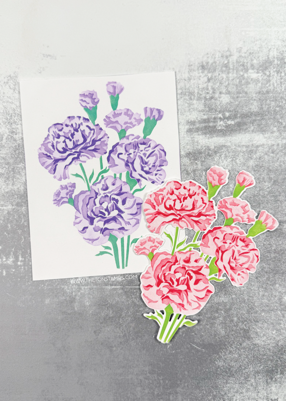 Climbing Carnations Layering Stencils