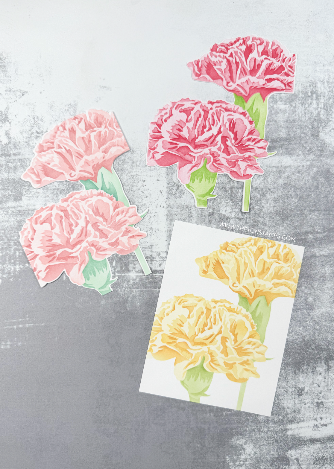 Carnation Duo Layering Stencils
