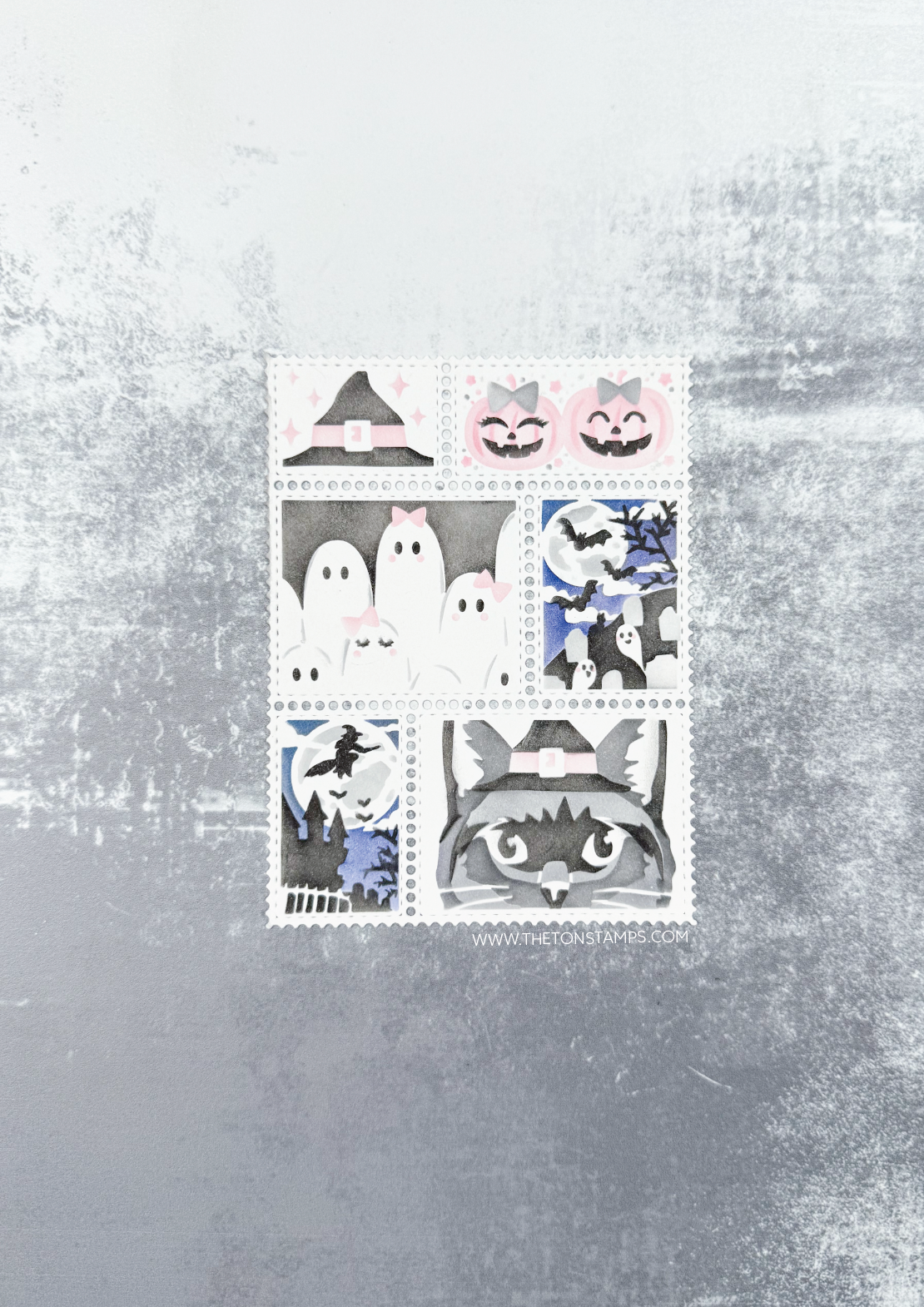 Postage Halloween Stencils