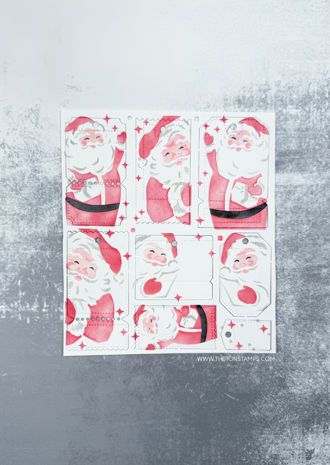 Santa Tags Stencils