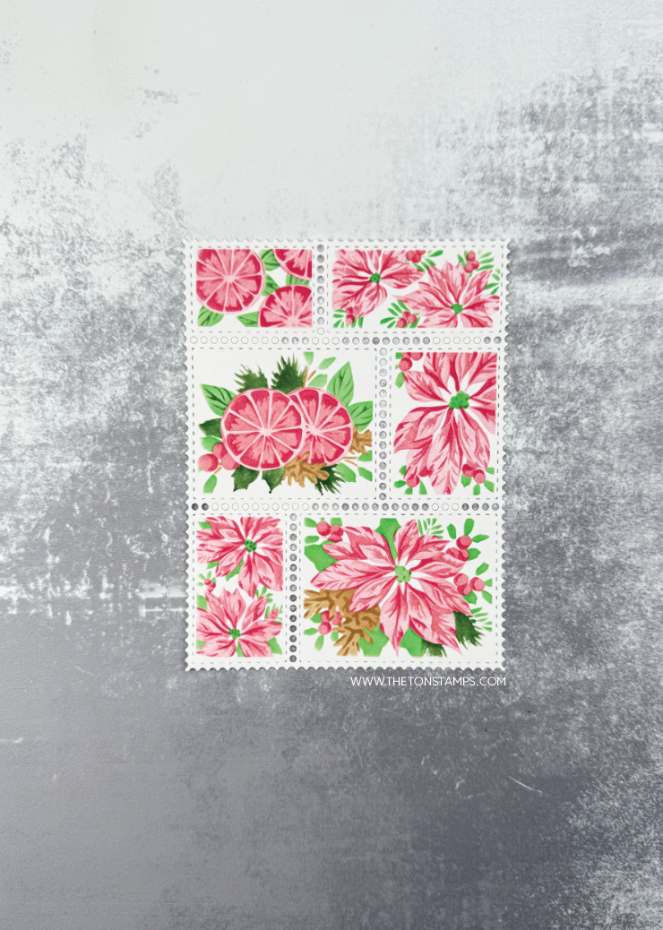 Postage: Poinsettias Layering Stencils