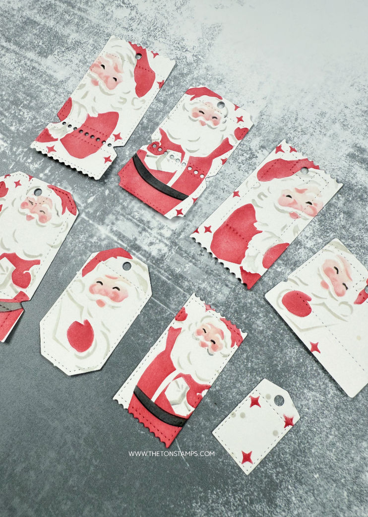 Santa Tags Stencils