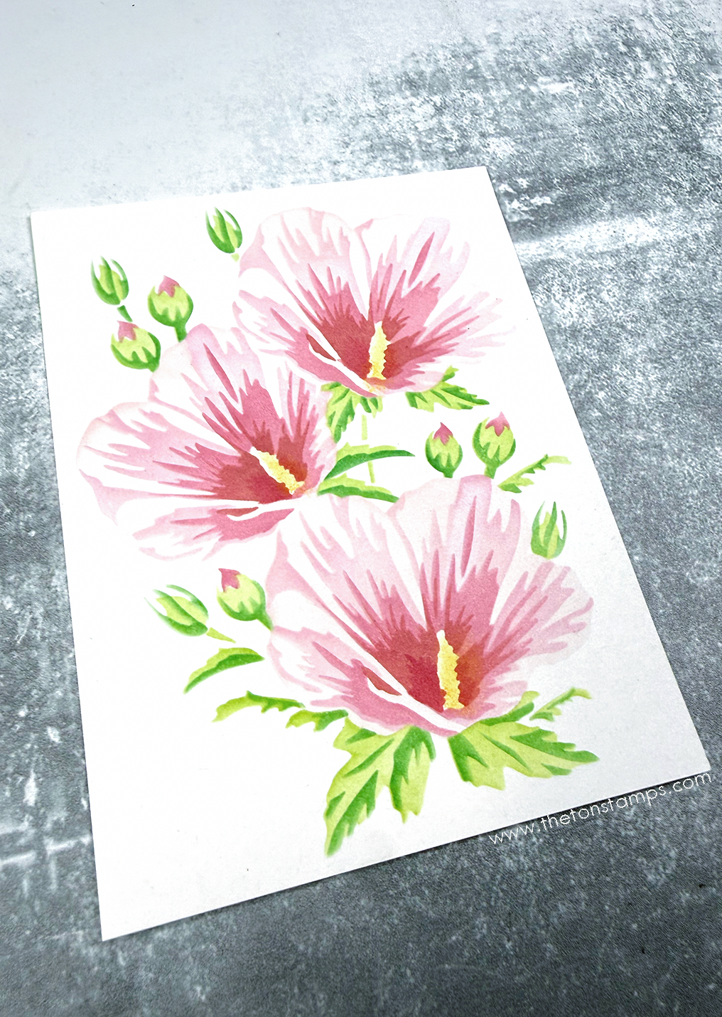 Climbing Rose of Sharon Layering Stencils
