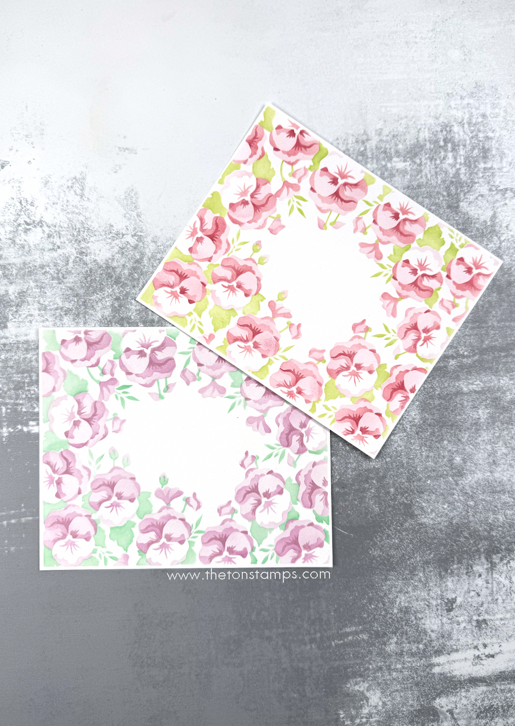 Pansy Border Layering Stencils