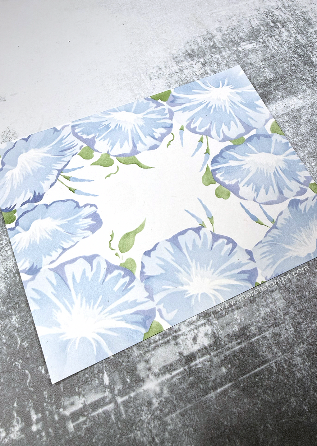 Morning Glory Border Layering Stencils