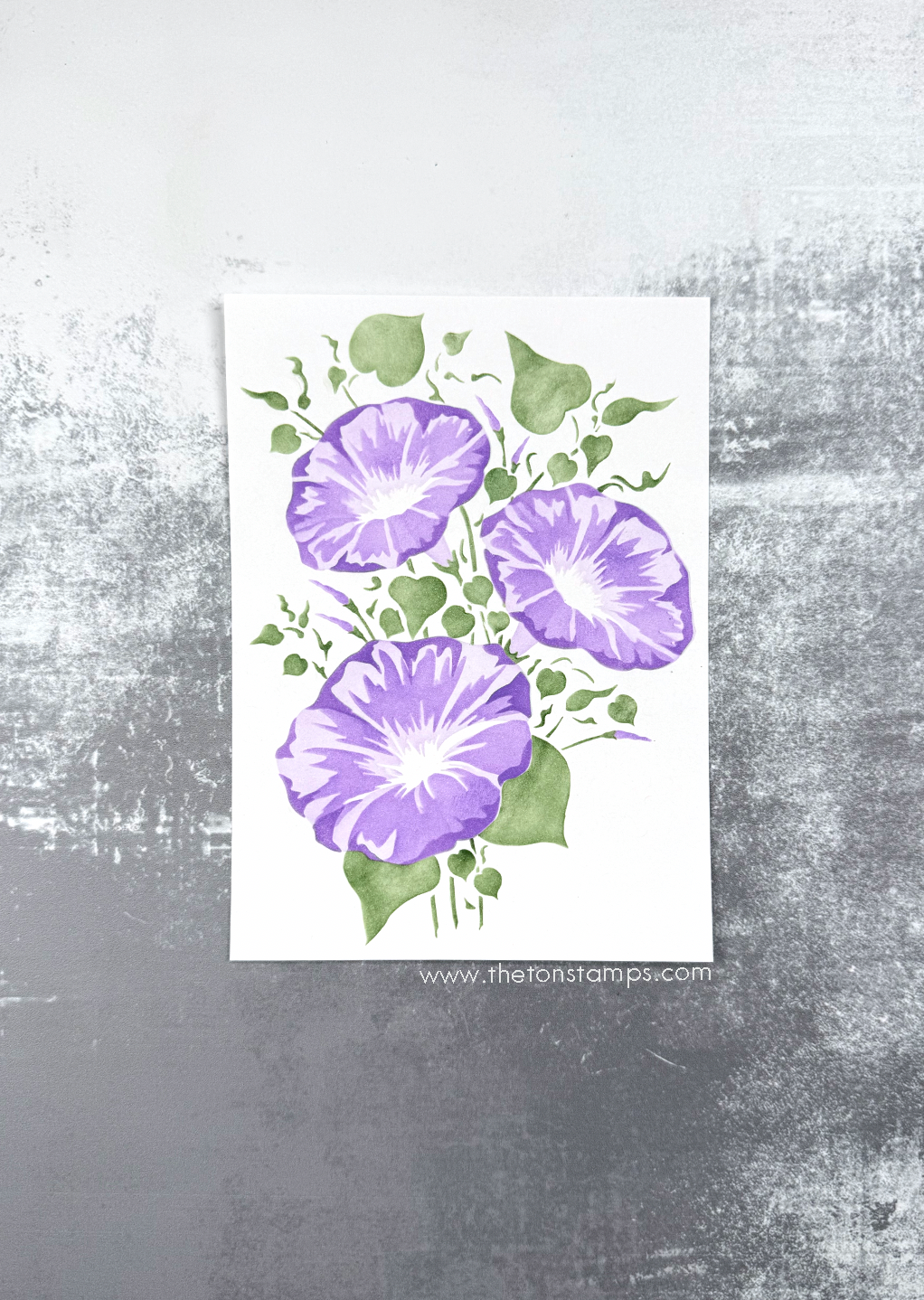 Climbing Morning Glories Layering Stencils