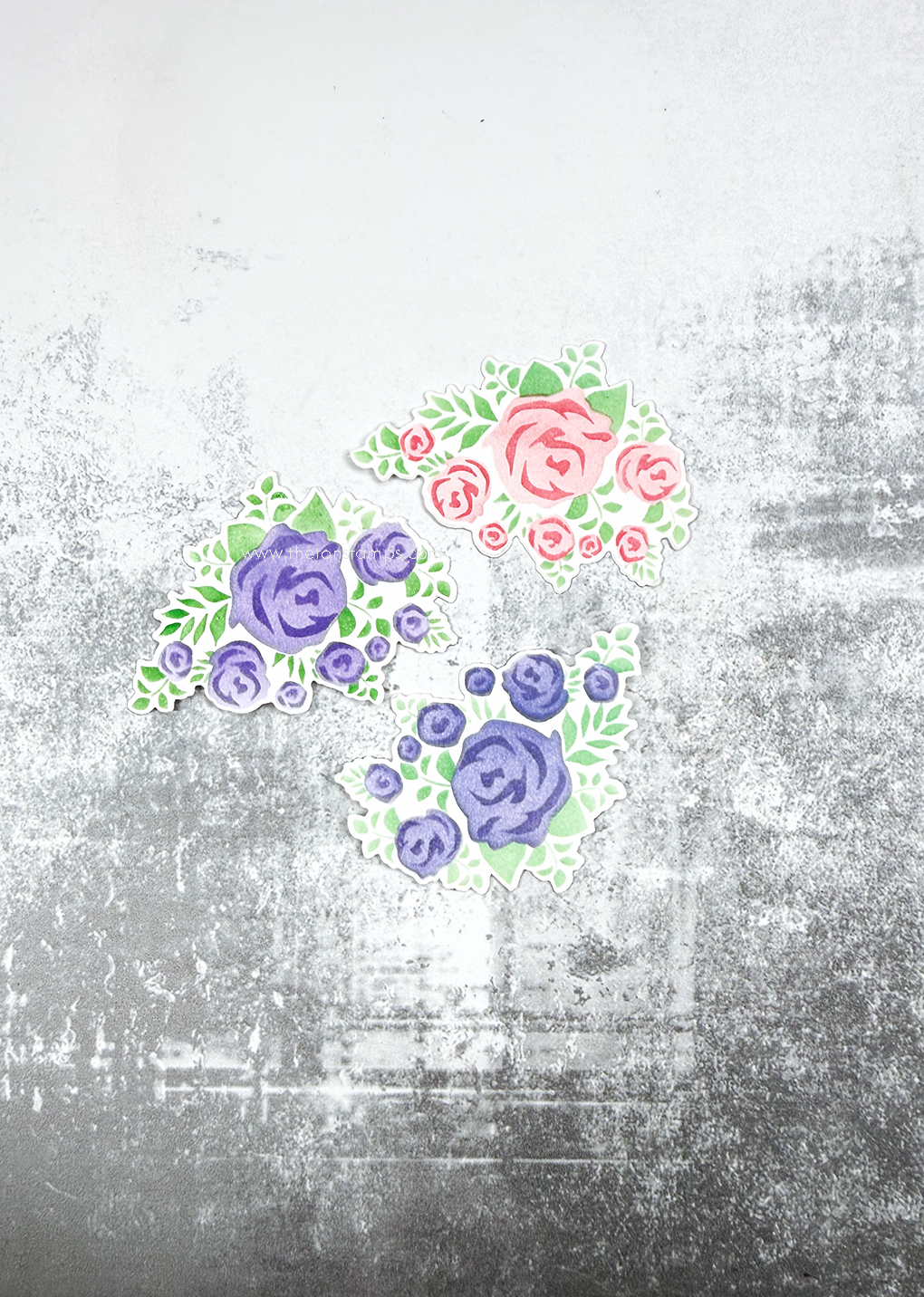 Mini Bitty Rose Layering Stencils