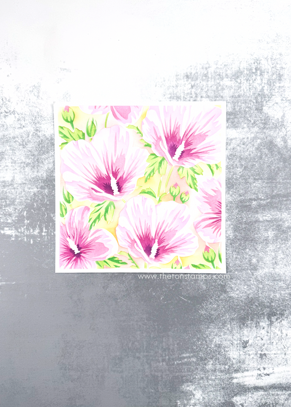 Rose of Sharon Fields Layering Stencils