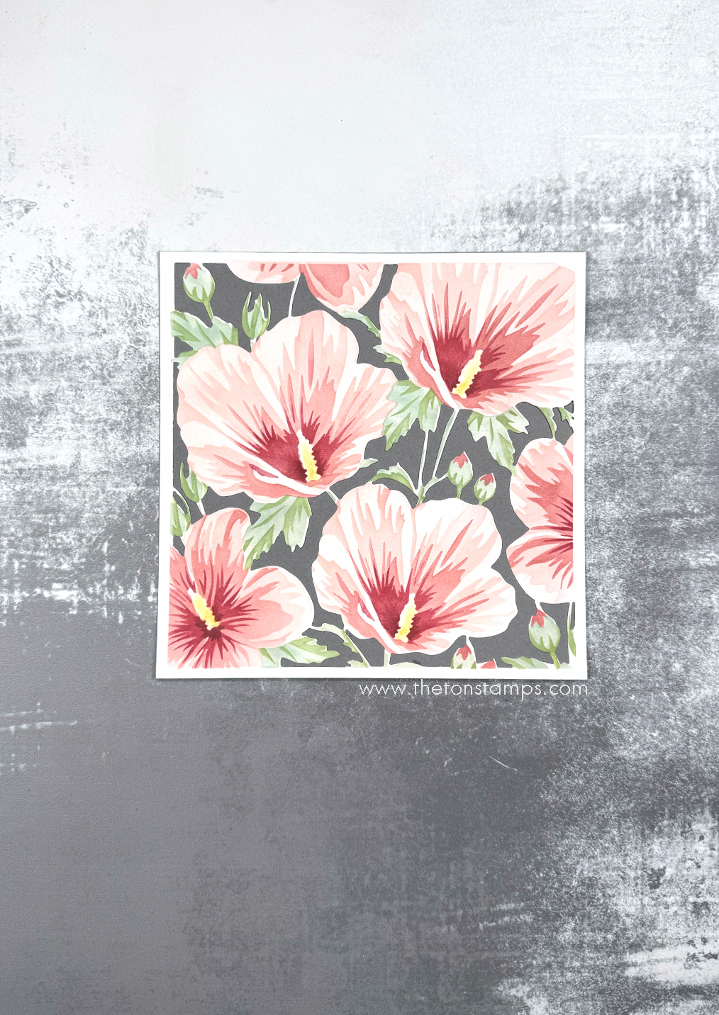 Rose of Sharon Fields Layering Stencils