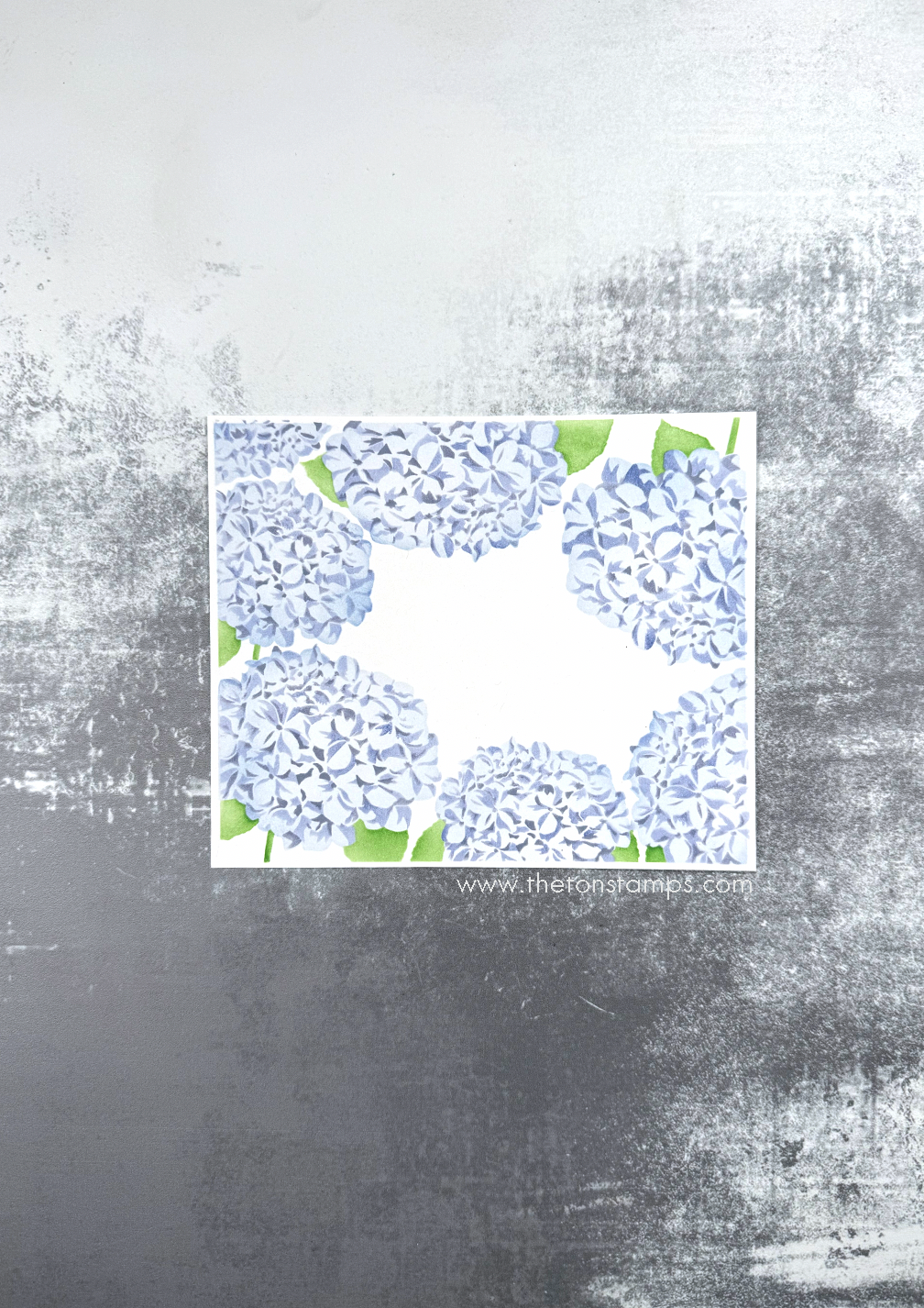 Hydrangea Border Layering Stencils