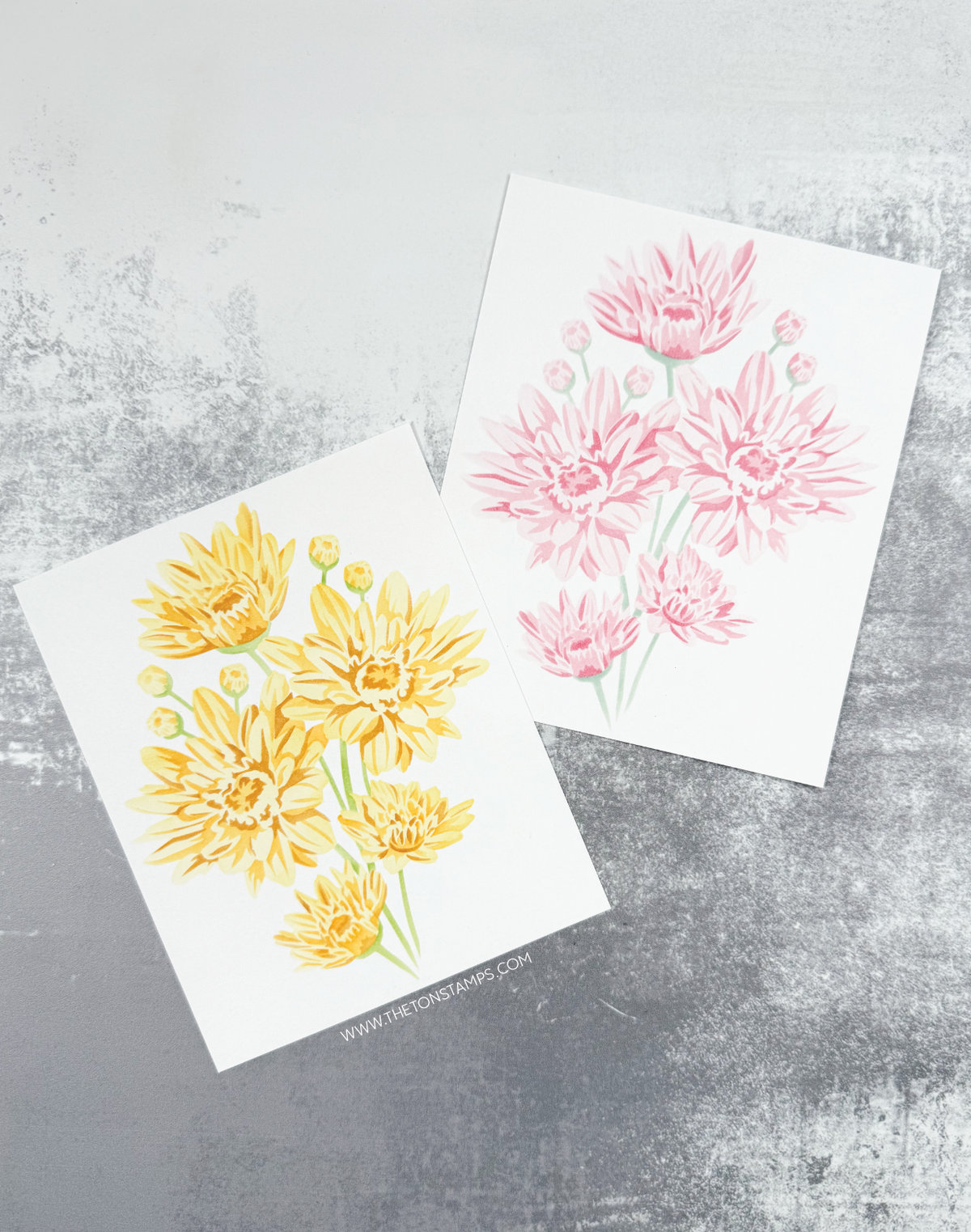 Mum Bouquet Layering Stencils