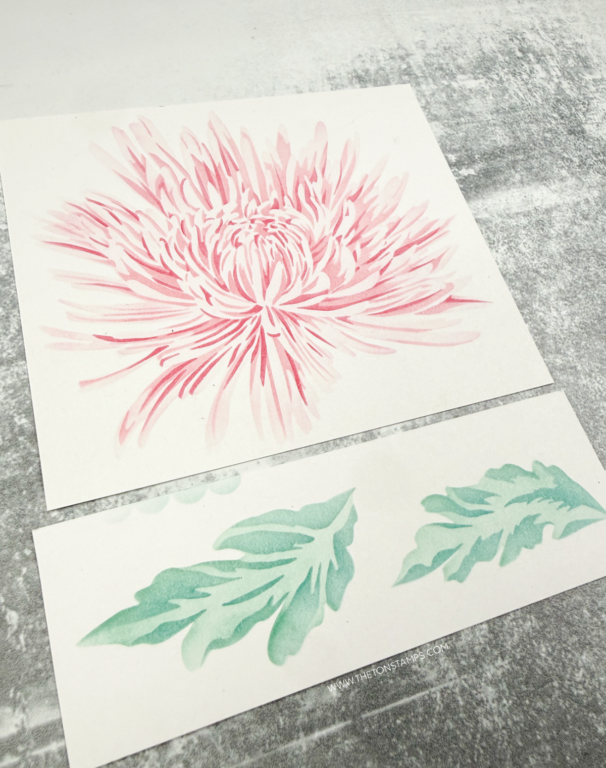 Jumbo Spider Mum Layering Stencils
