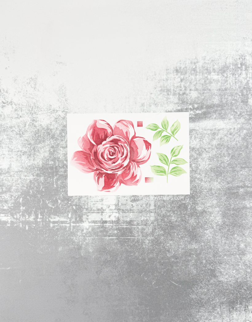 Summer Rose Layering Stencils