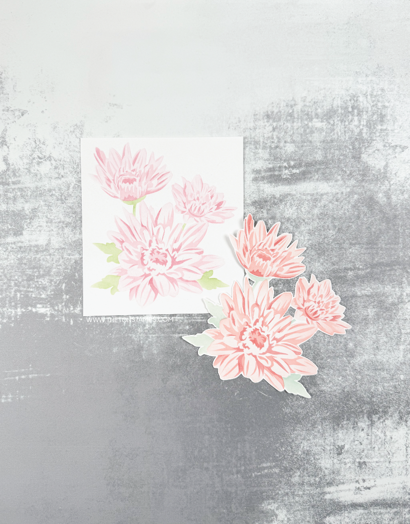 Manicured Mums Layering Stencils