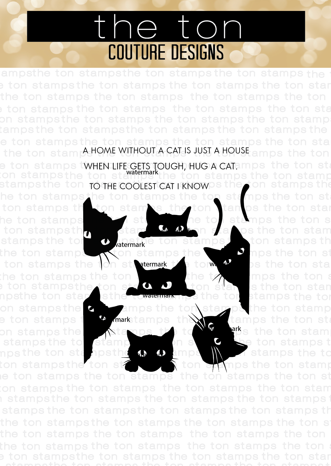 Peeking Cats