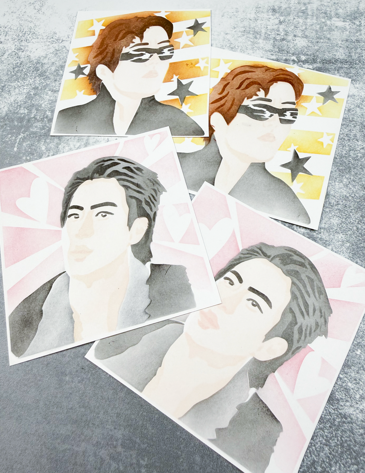 BTS Jin Stencils