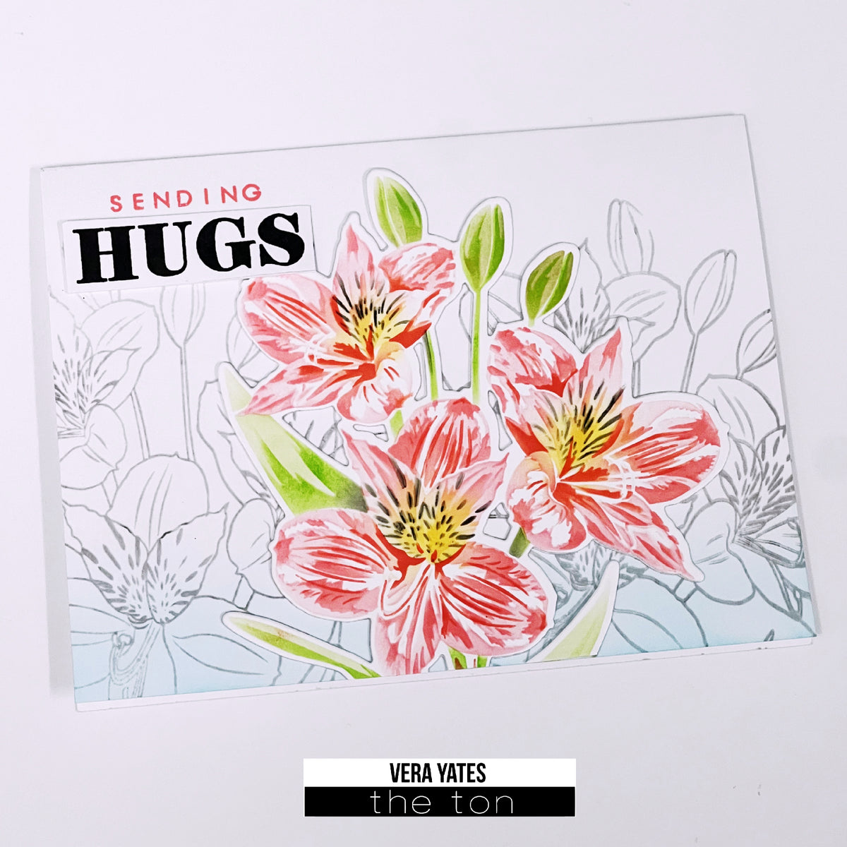 Climbing Peruvian Lilies Layering Stencils