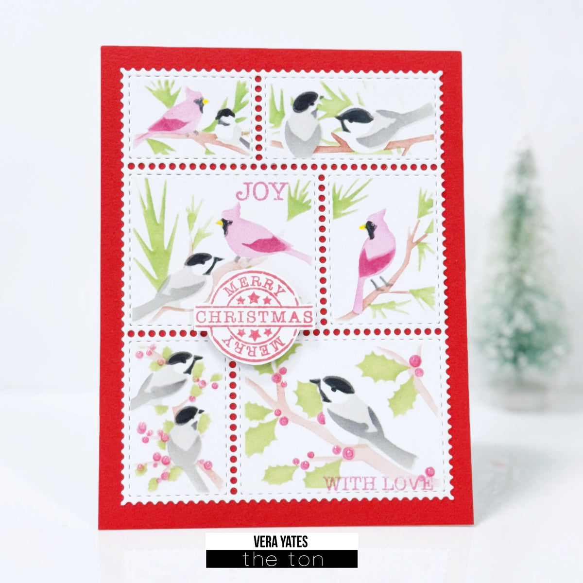 Postage: Winter Birds Layering Stencils