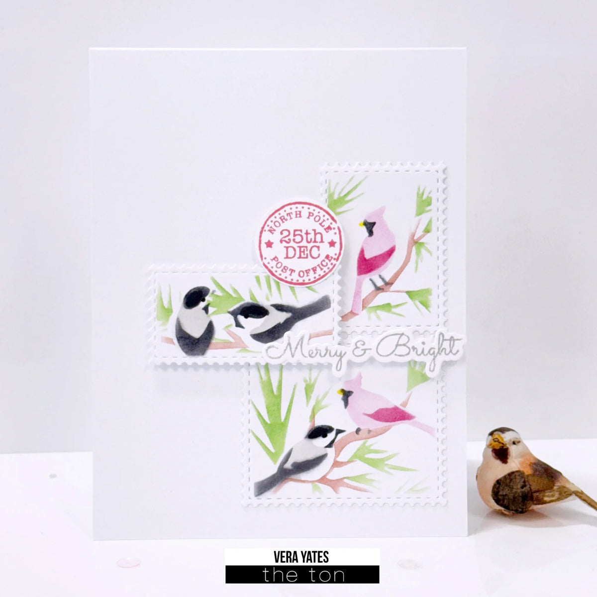 Postage: Winter Birds Layering Stencils