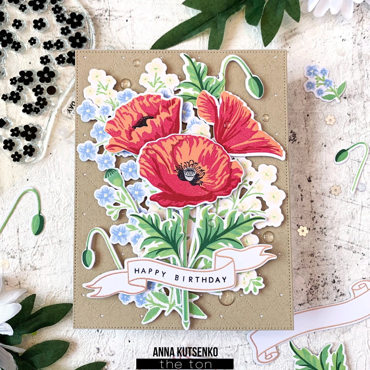 Grouped Fresh Poppies
