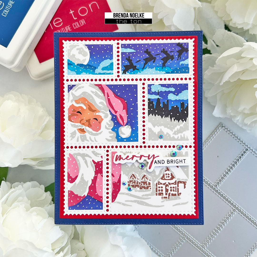 Postage: Santa Layering Stencils