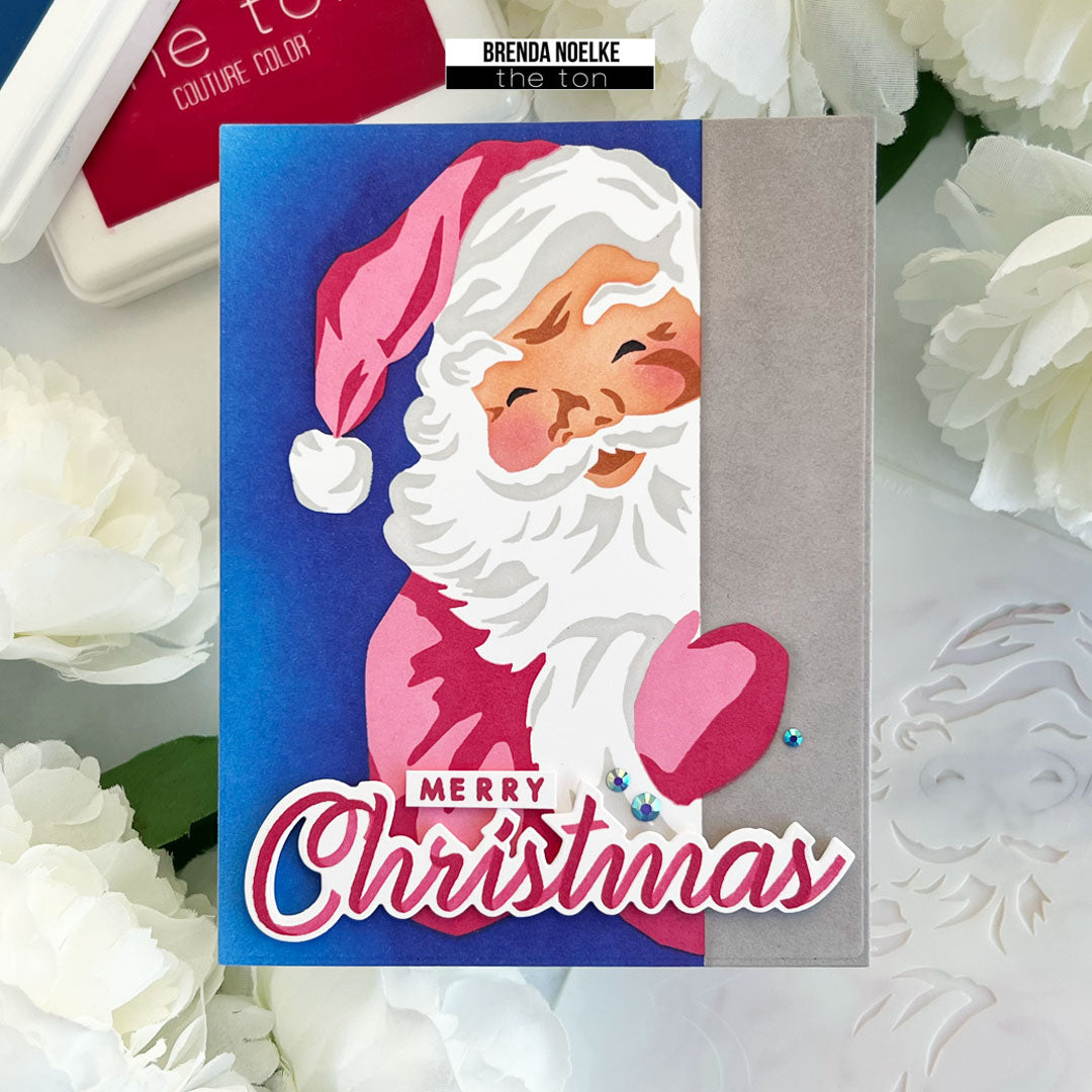 Peeking Santa Layering Stencils