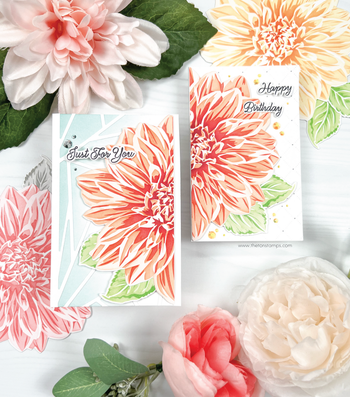 Darling Dahlia Layering Stencils