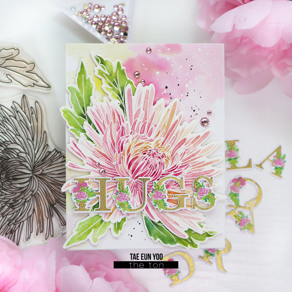 Layered Floral Alpha Stamps