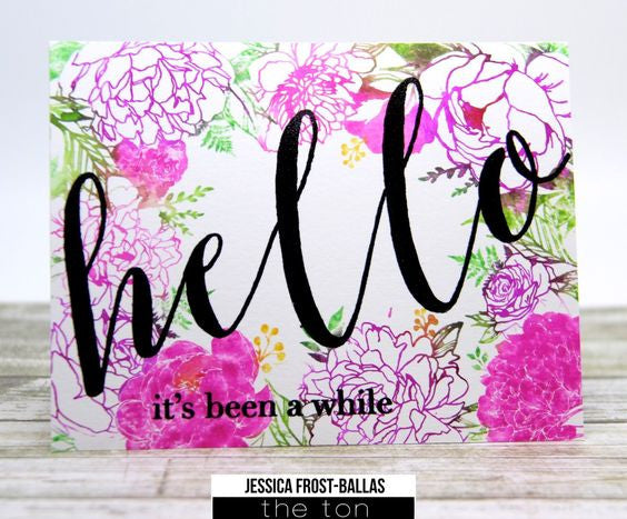Floral Border Cling Background