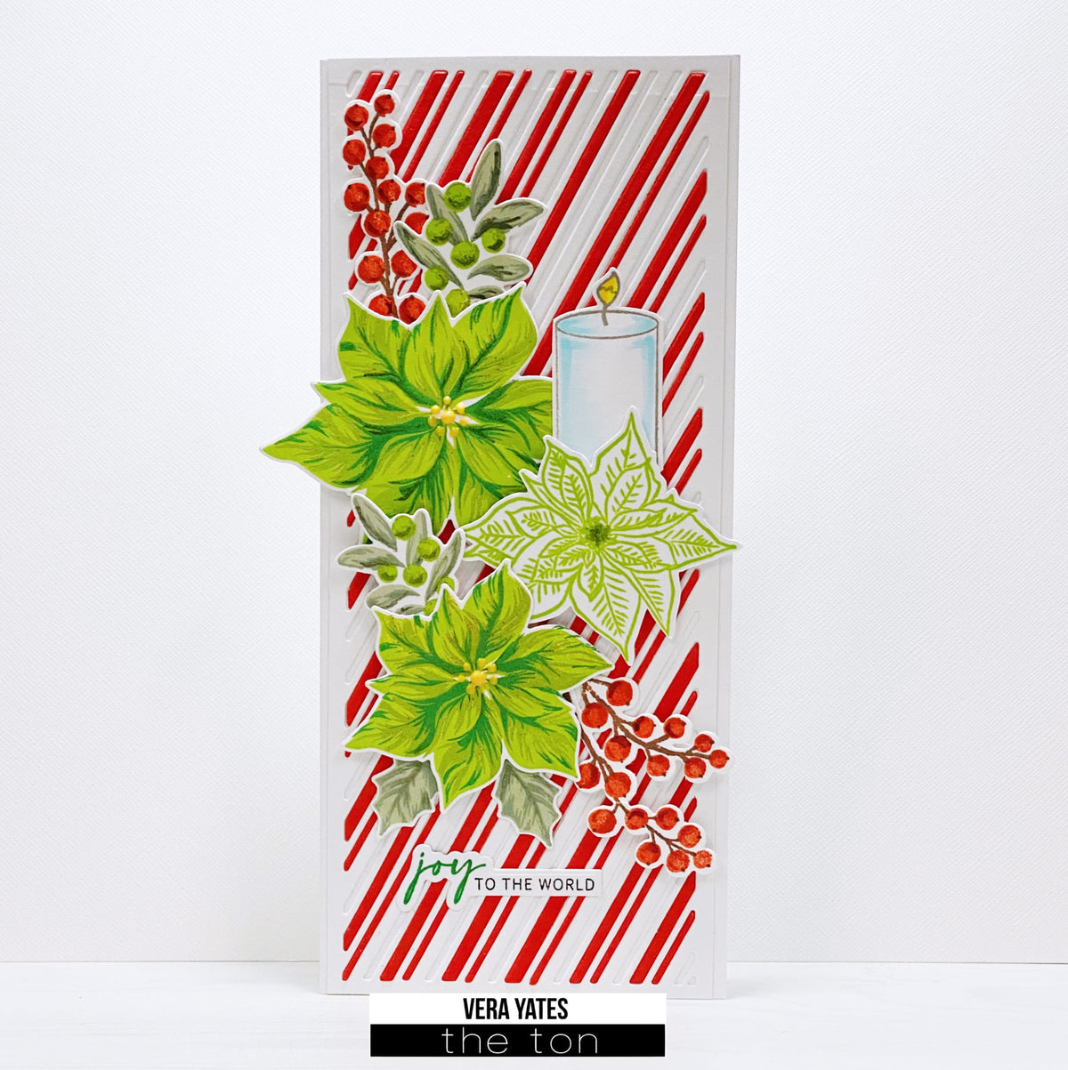 SLIMLINE - Candy Cane Stripes Coverplate Die