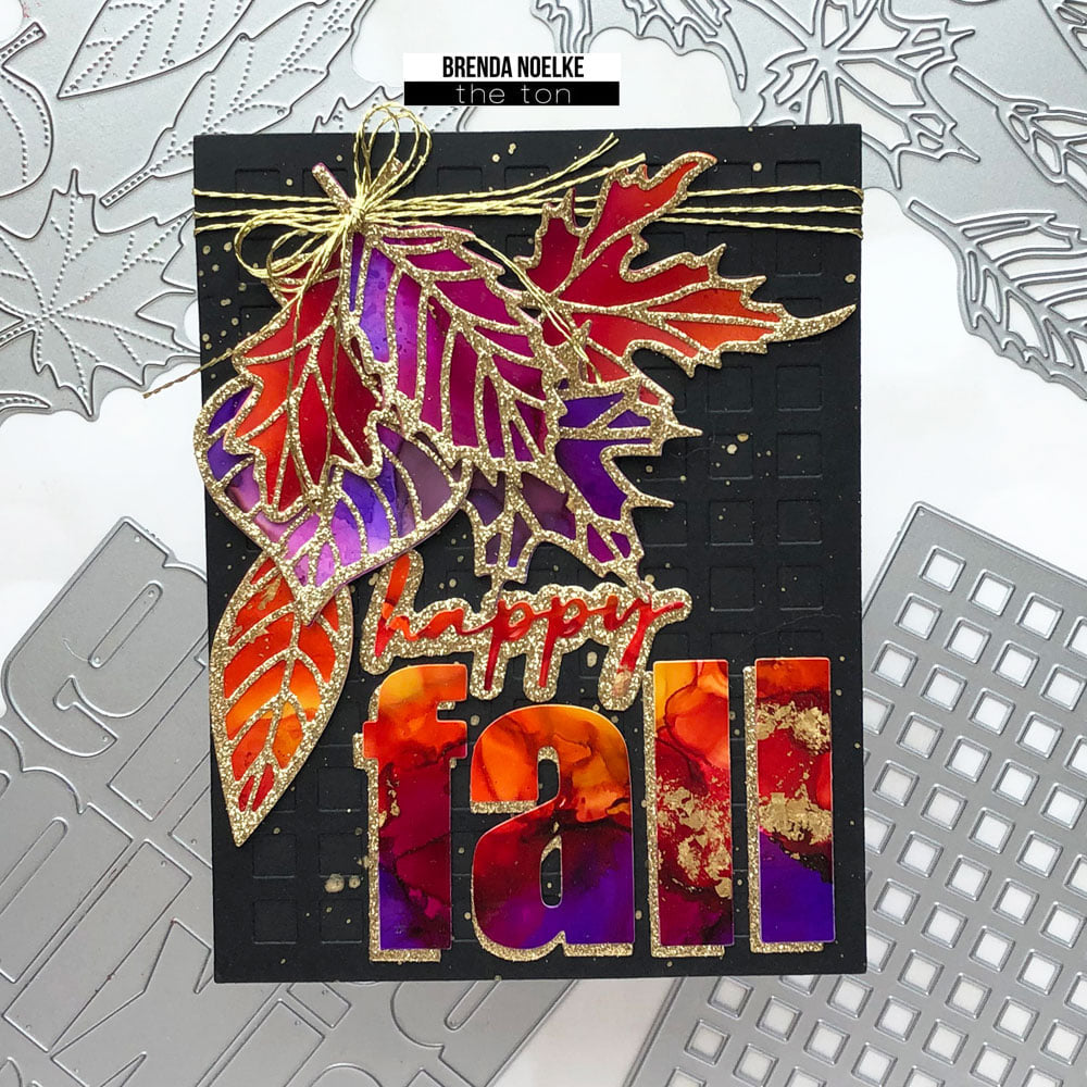 Fall Leaves Layered Cover Dies