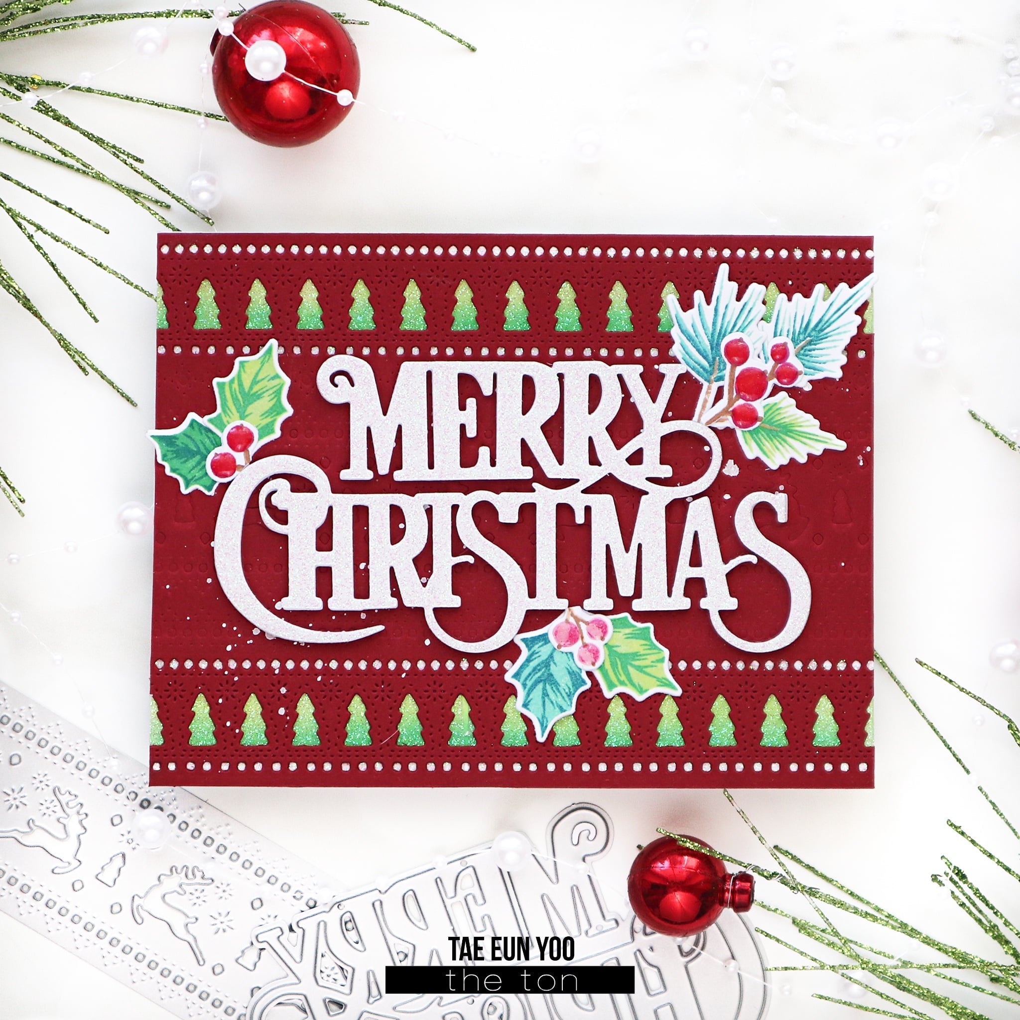 Merry Christmas Sentiment Die