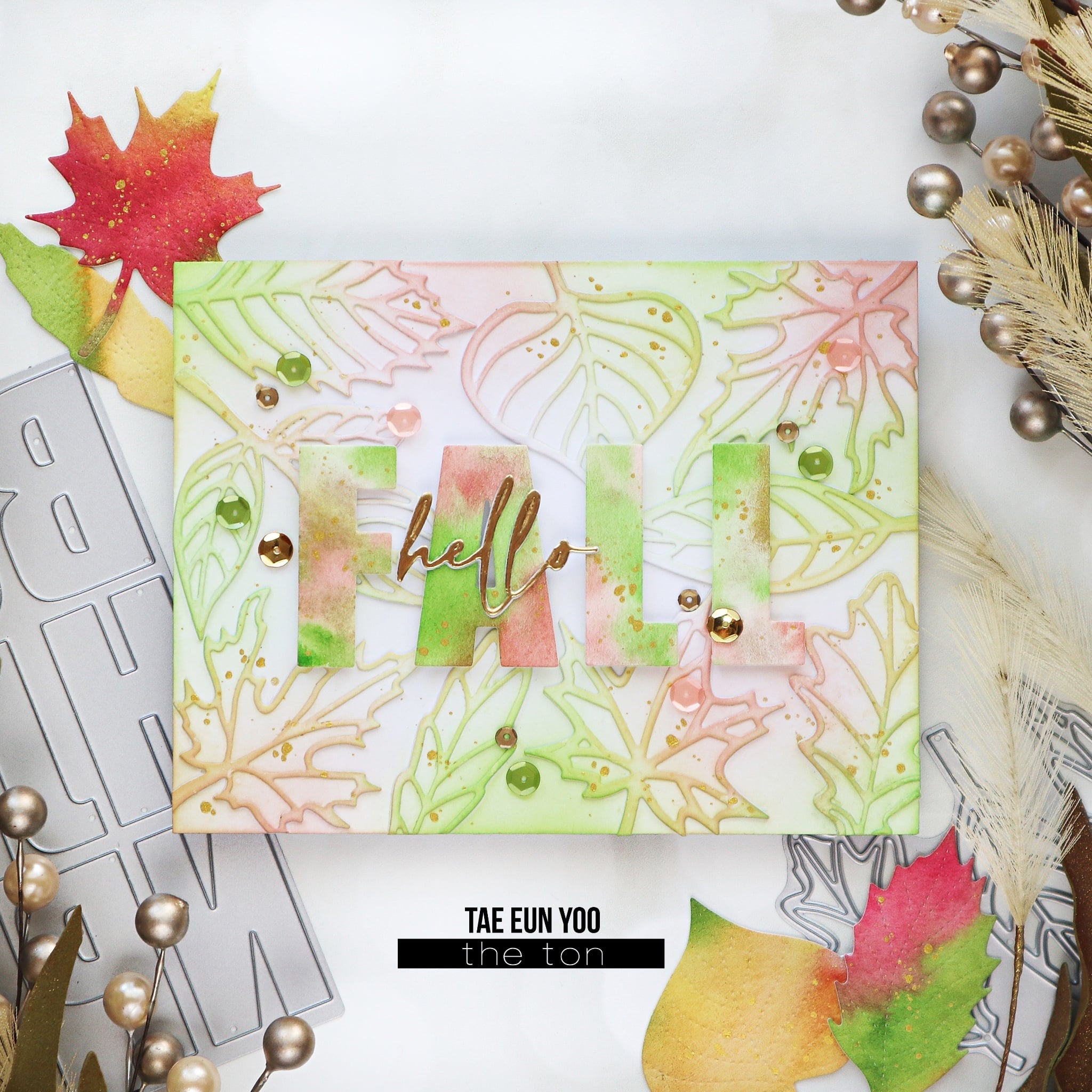 Fall Leaves Layered Cover Dies