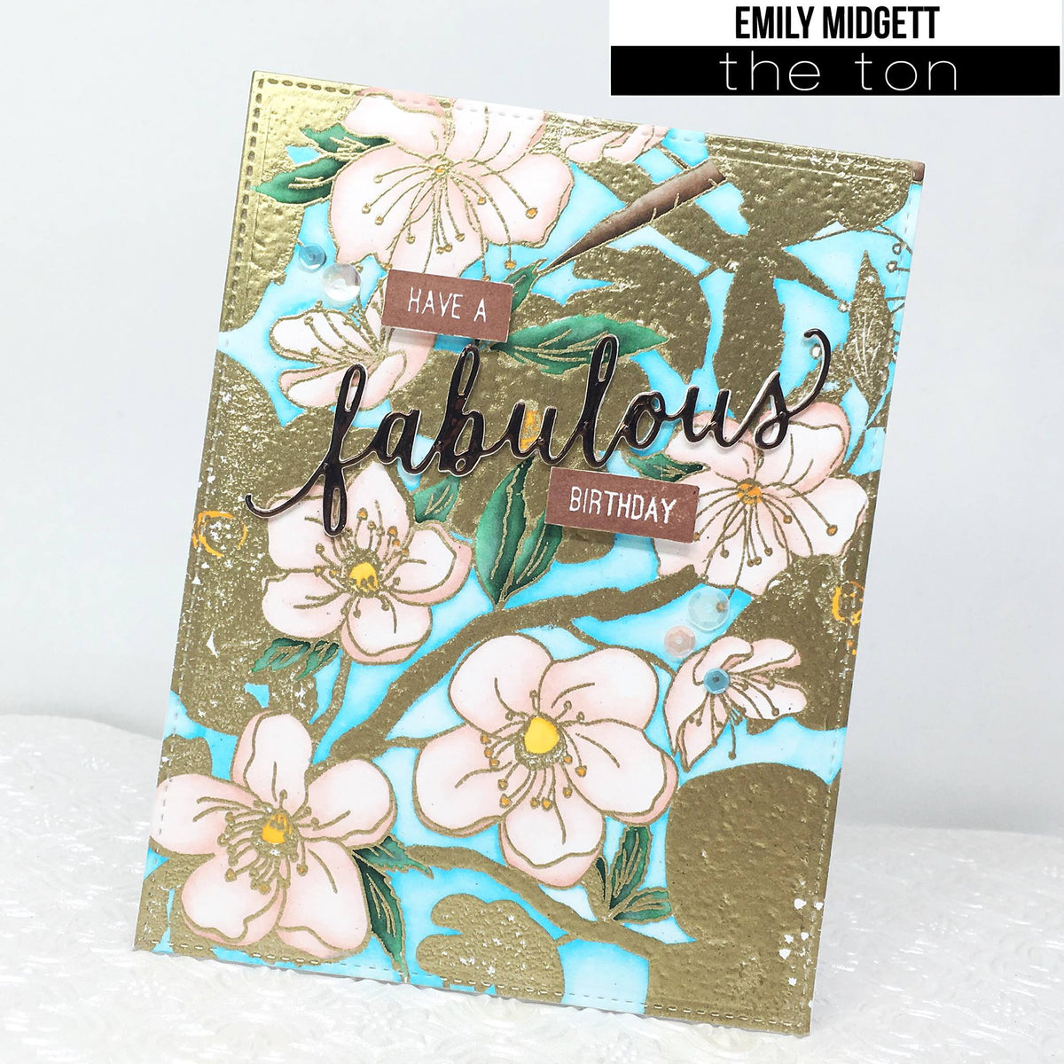 Cherry Blossom Garden Cling Background