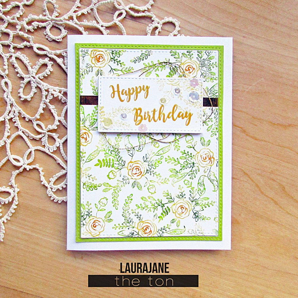 Folk Art Florals Cling Background