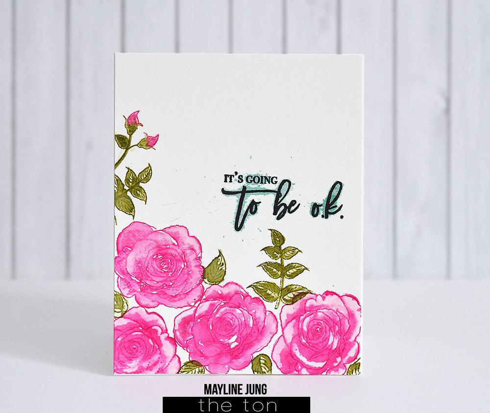 Fresh Cut Garden Roses (Coord. Outlines)