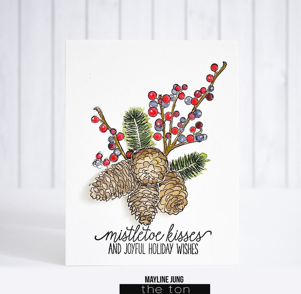 Holiday Cones Outlines