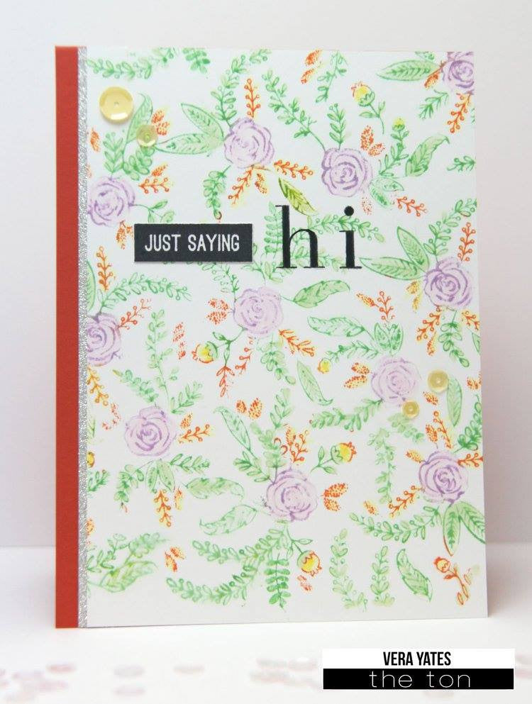 Folk Art Florals Cling Background