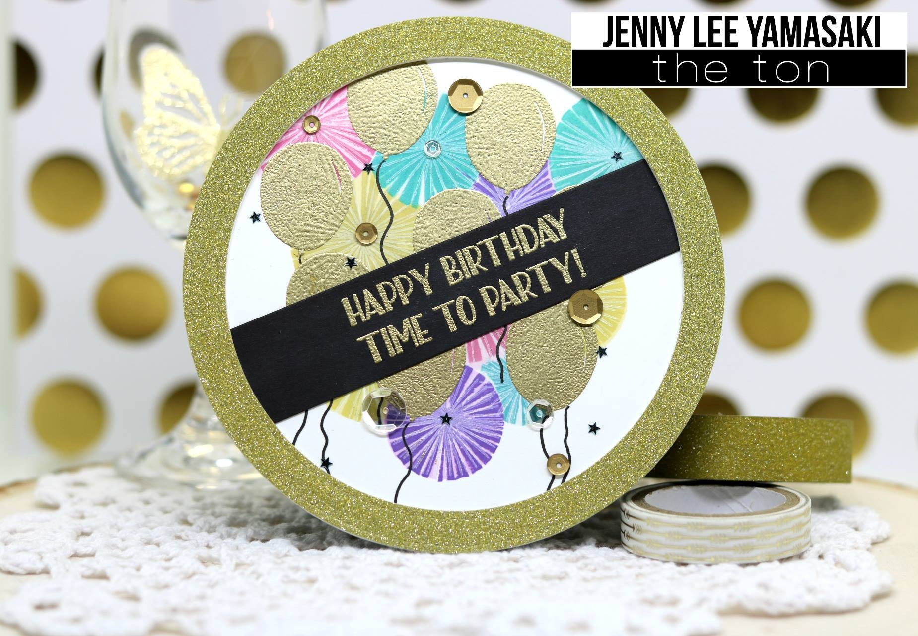 Adhesive Glitter Paper - Gold