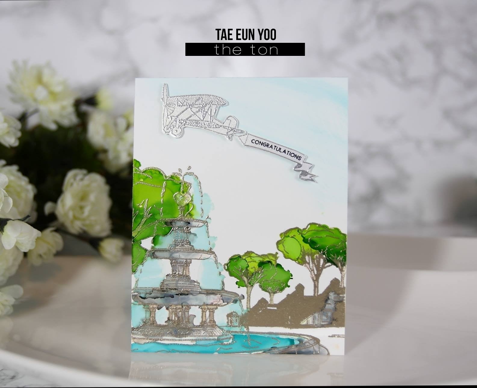 Scenes: Fountain Terrace Cling Background