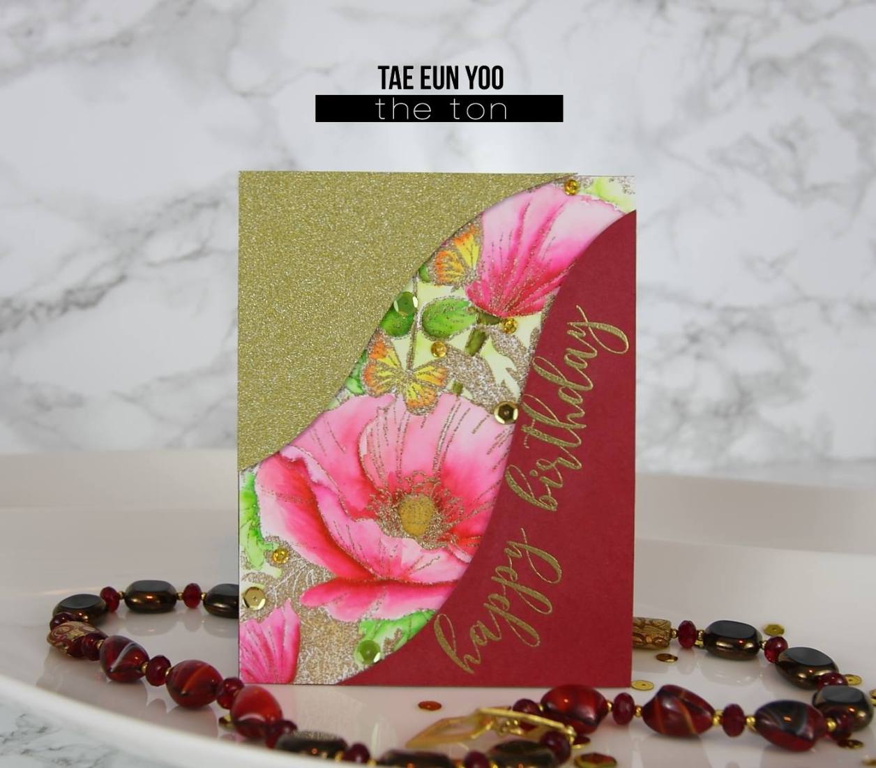 Adhesive Glitter Paper - Gold