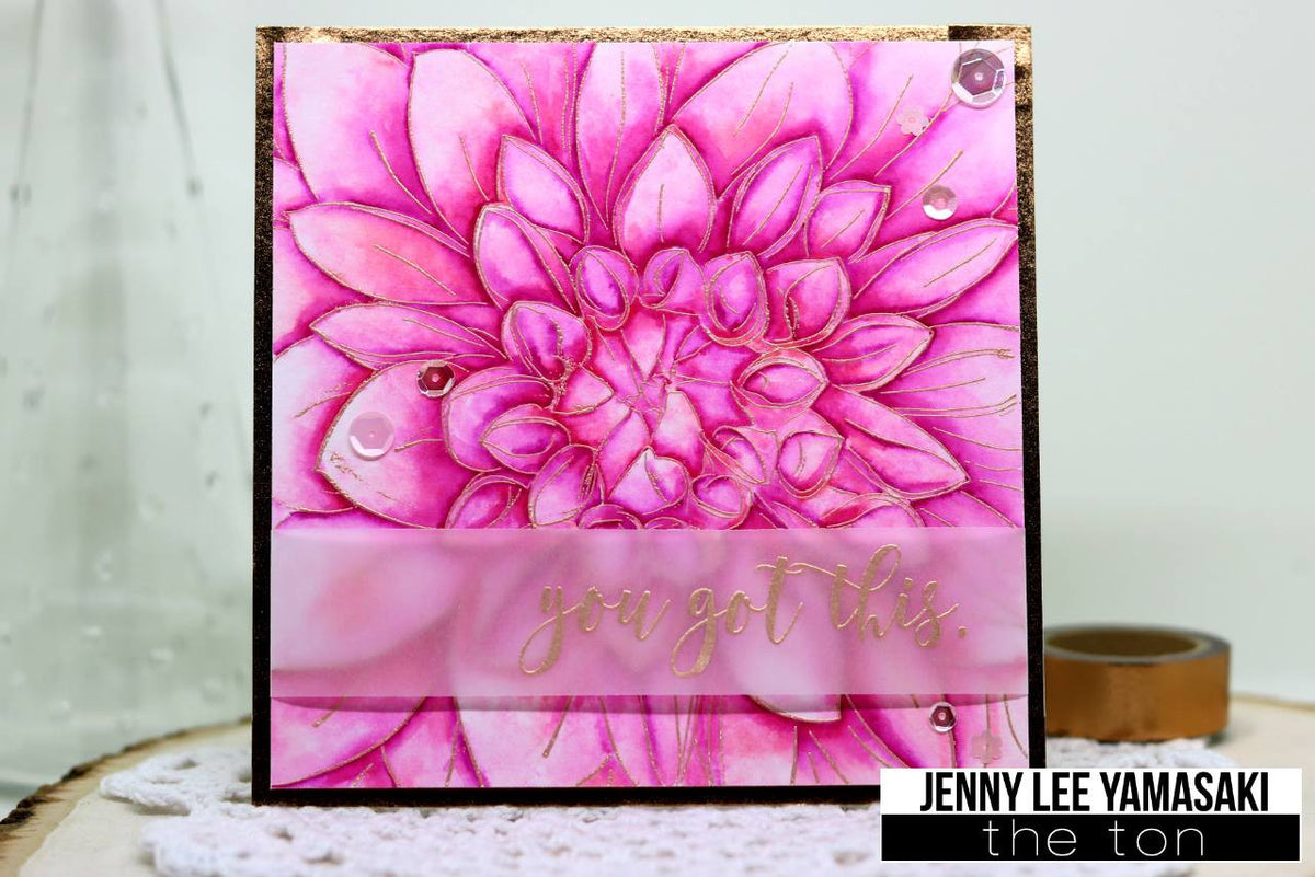 Dahlia Close Up Cling Background